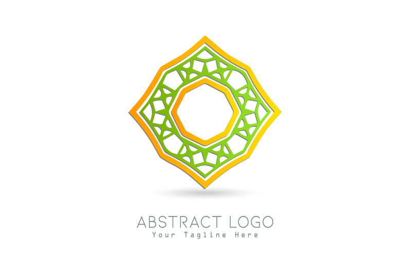 logo-abstract-gold-combination-gradation-green