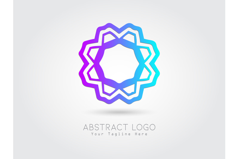 logo-abstract-gradation-blue-purple-color