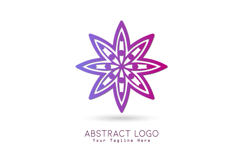logo-abstract-gradation-purple-pink-color-design