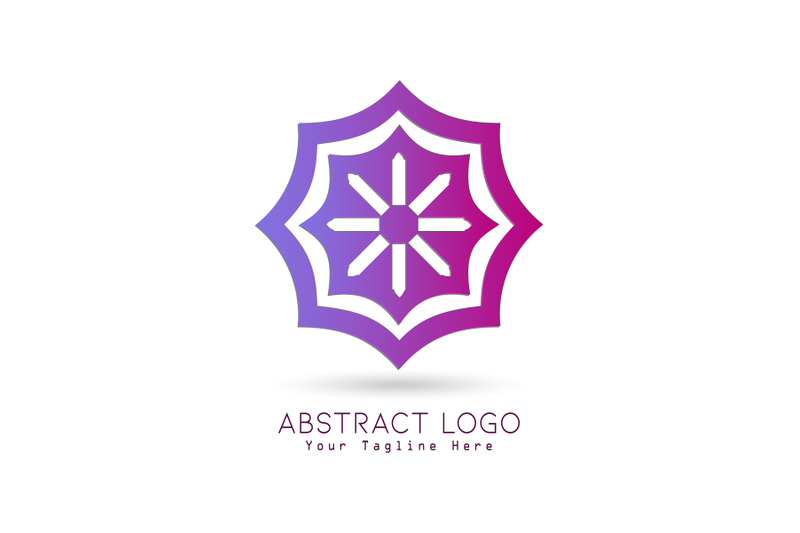 logo-abstract-gradation-pink-purple-color