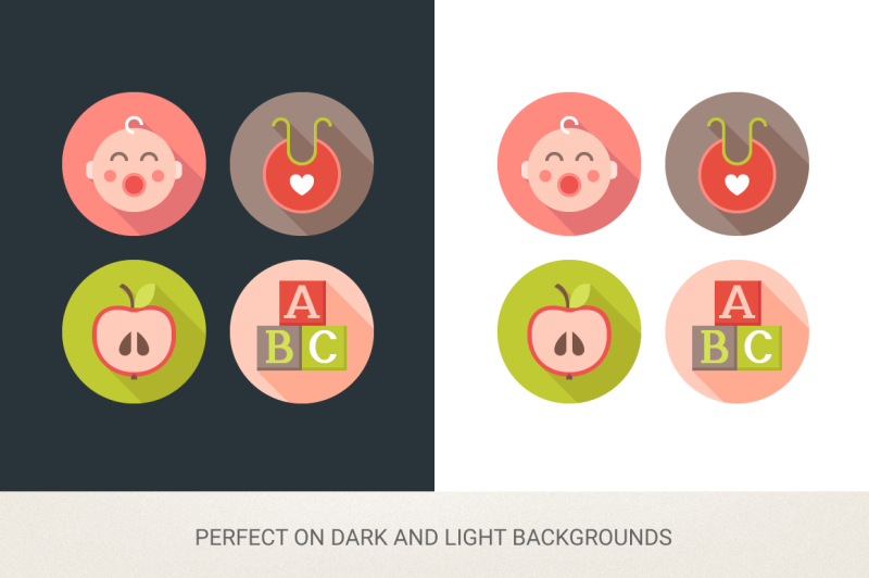 round-baby-icons