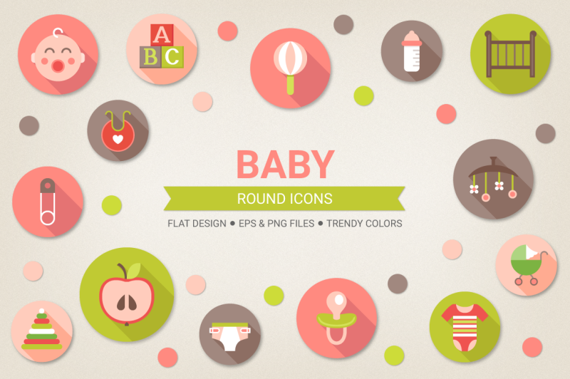 round-baby-icons