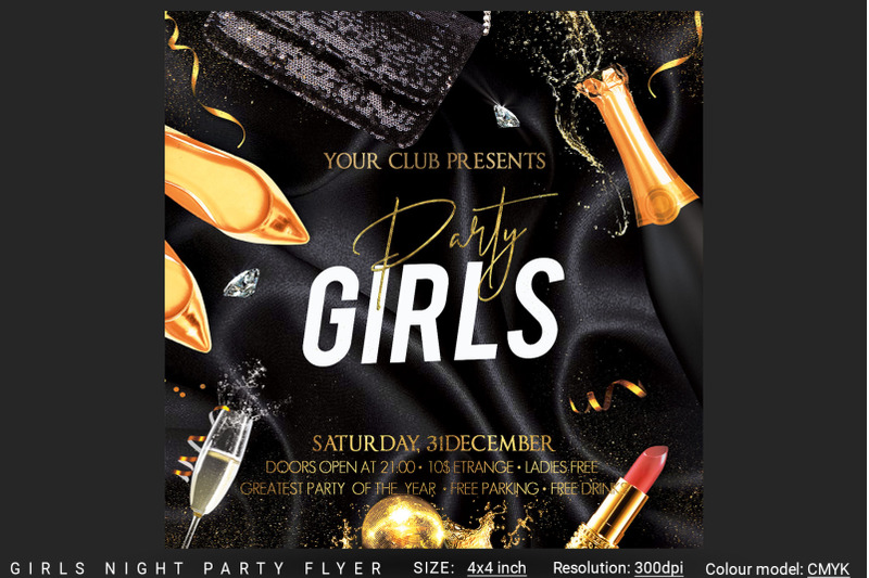 girls-night-party-flyer
