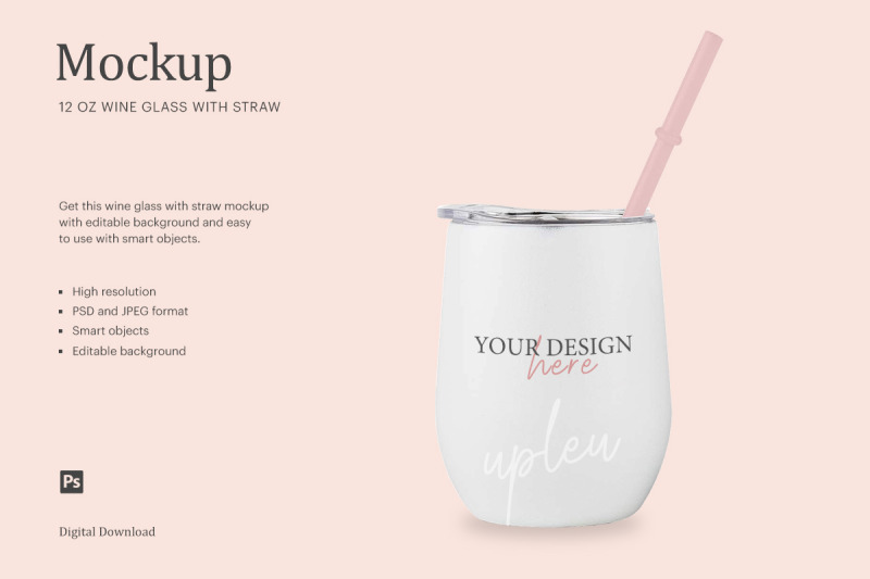 12oz-white-insulated-wine-glass-with-straw-mockup