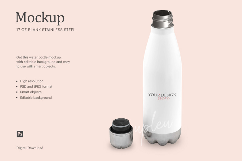 17oz-insulated-water-bottle-stainless-steel-mockup