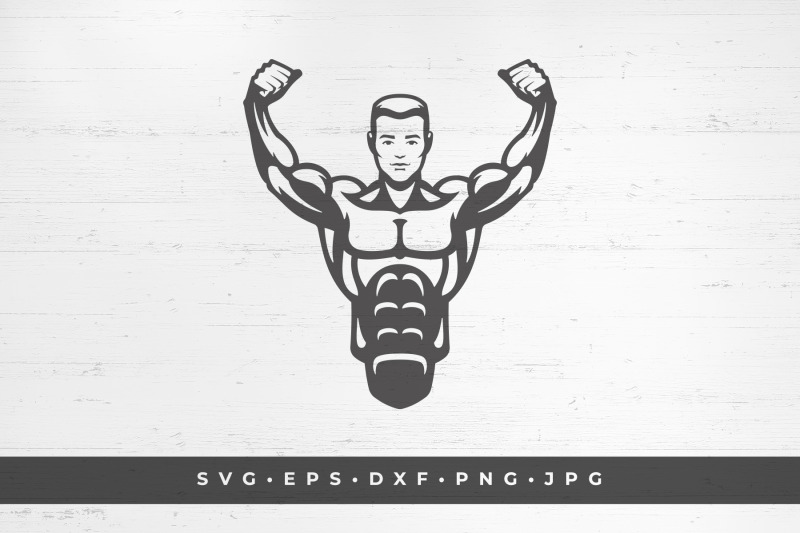 bodybuilder-man-silhouette-vector-illustration