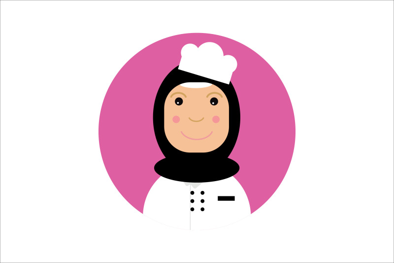 icon-character-chef-hijab-women-pink