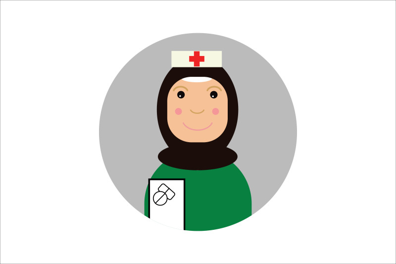 icon-character-nurse-hijab-black-women