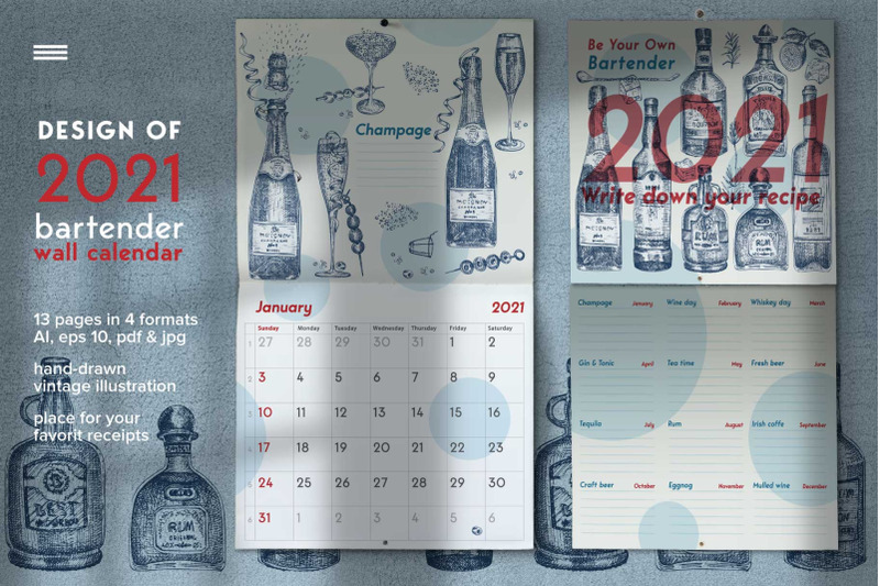 bartender-wall-calendar-2021