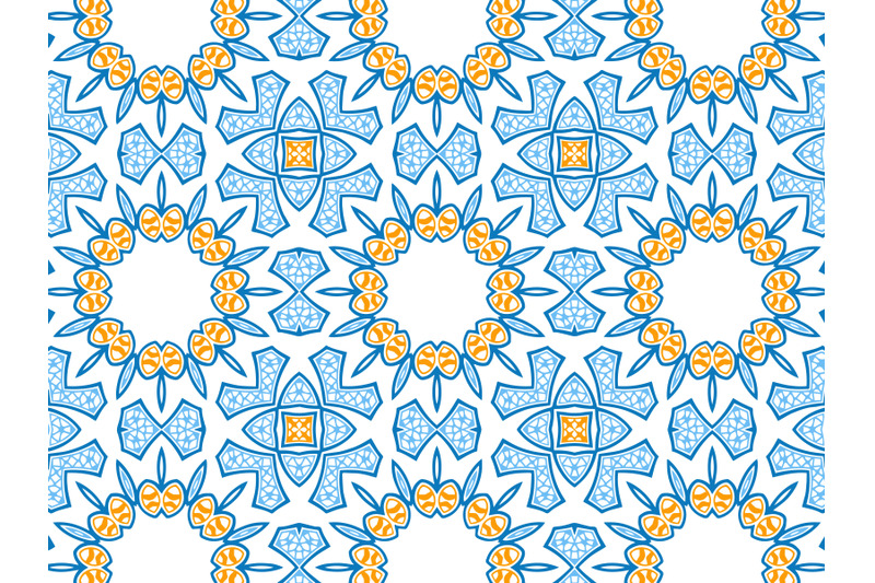 pattern-abstract-orange-blue-color-design