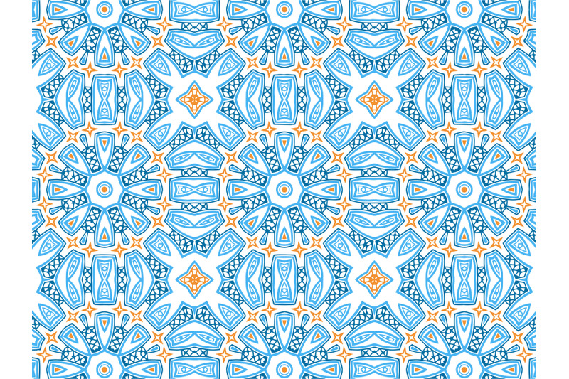 pattern-abstract-navy-blue-orange-color-design