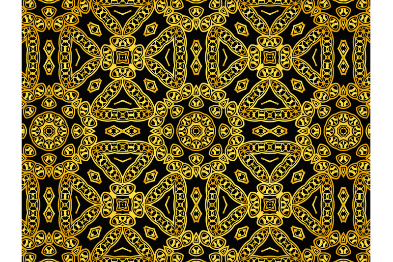 pattern-abstract-gold-color-circle-ornament