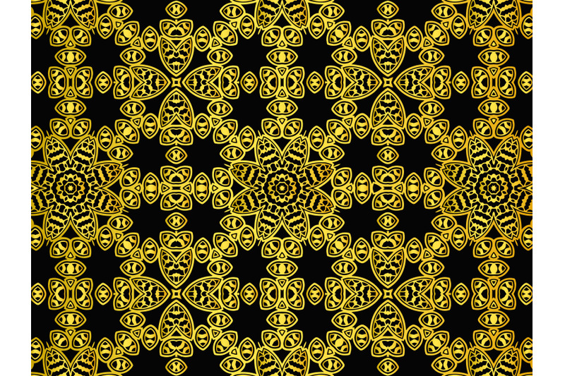 pattern-abstract-gold-color-black-background