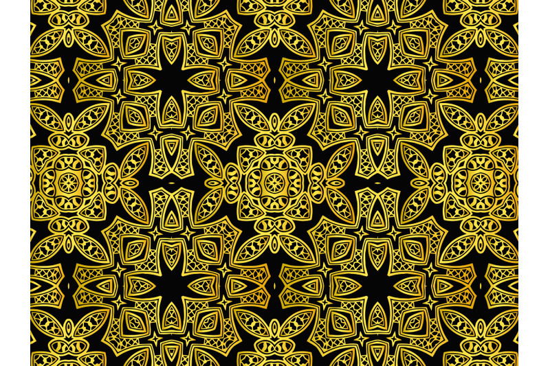 pattern-abstract-gold-color-ethnic-design