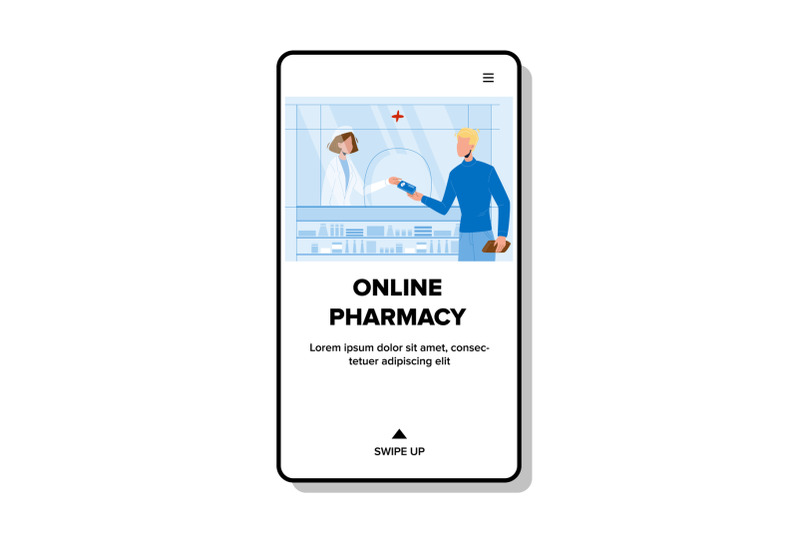 online-pharmacy-shop-for-buy-medicaments-vector