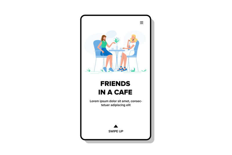 friends-in-cafe-talking-and-drinking-coffee-vector