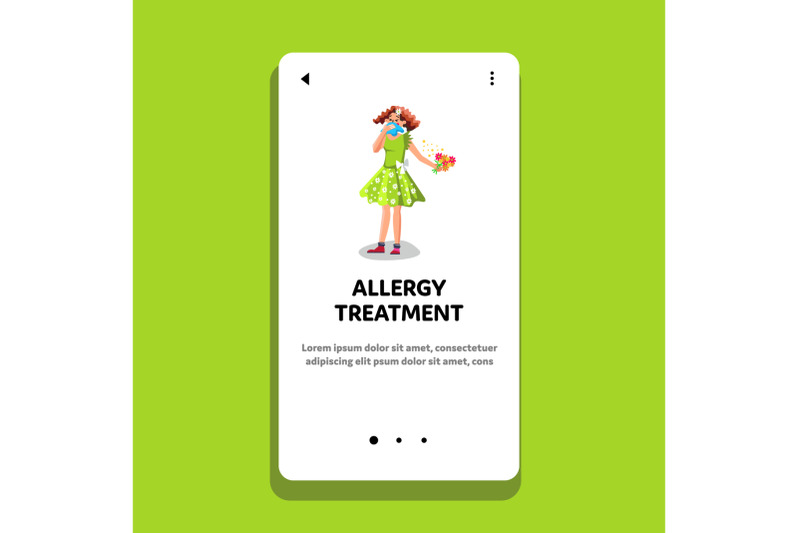 allergy-treatment-and-woman-healthcare-vector-illustration