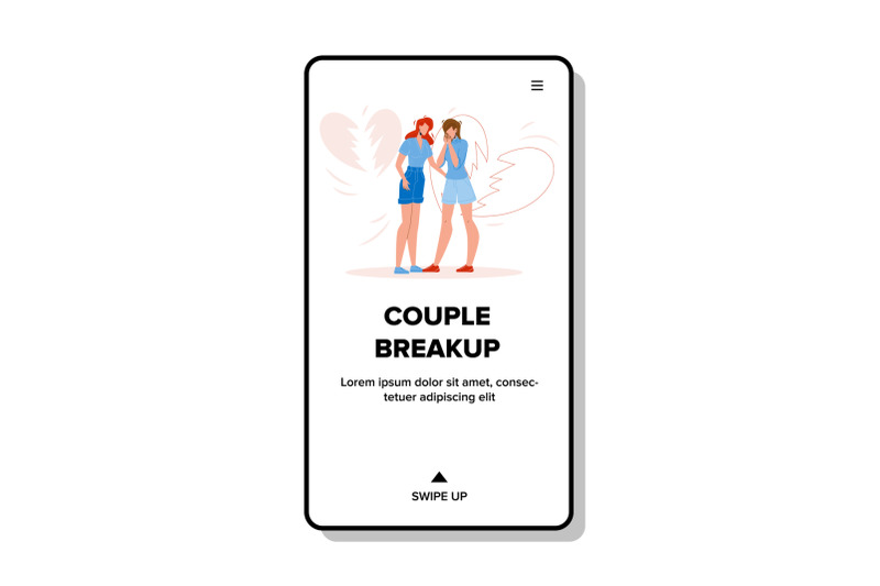 couple-breakup-girlfriends-broken-love-vector-illustration