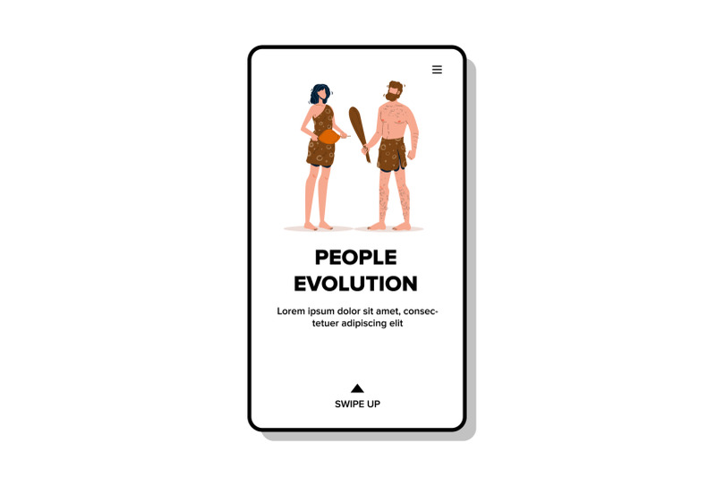 people-evolution-primitive-man-and-woman-vector