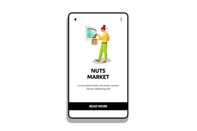 nuts-market-woman-filling-bag-with-products-vector