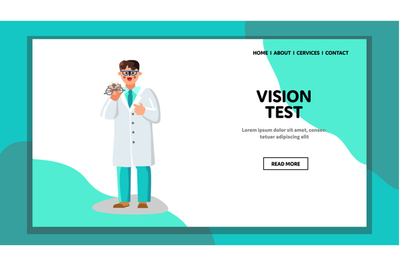 vision-test-equipment-holding-optometrist-vector-illustration