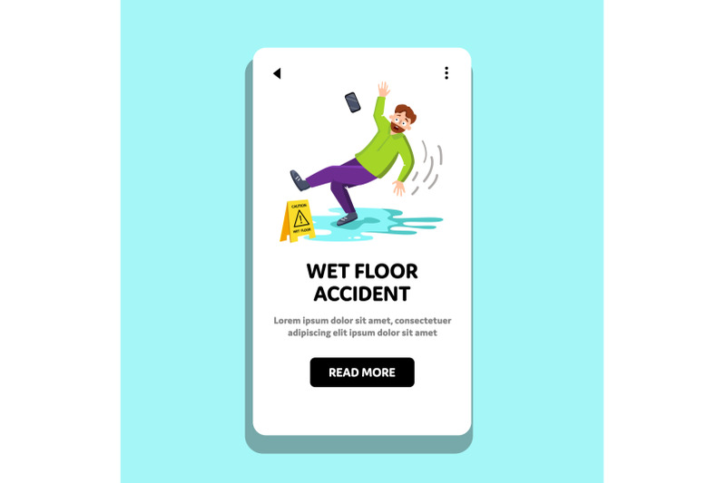 wet-floor-accident-falling-man-in-office-vector