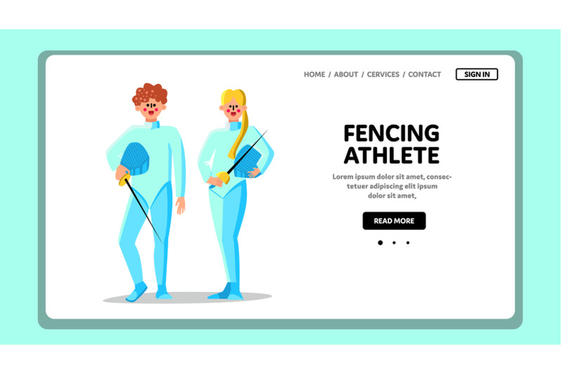 fencing-athlete-with-sportive-equipment-vector-illustration