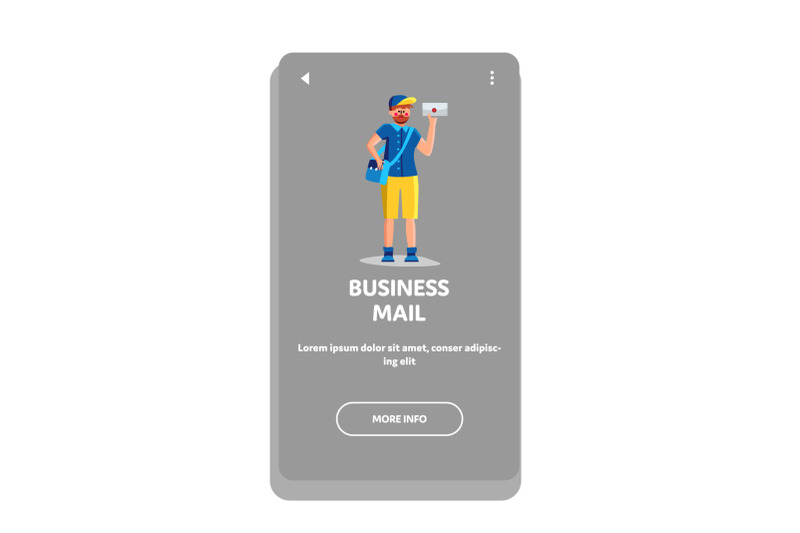 business-mail-letter-delivered-postman-vector-illustration