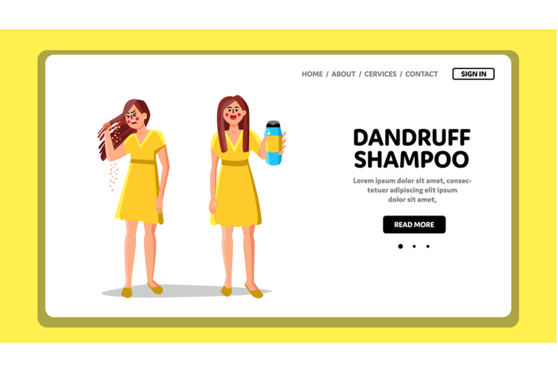 dandruff-shampoo-for-treat-hair-problem-vector