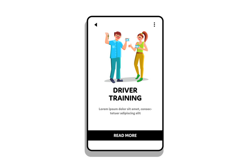 driver-training-passed-young-man-and-woman-vector