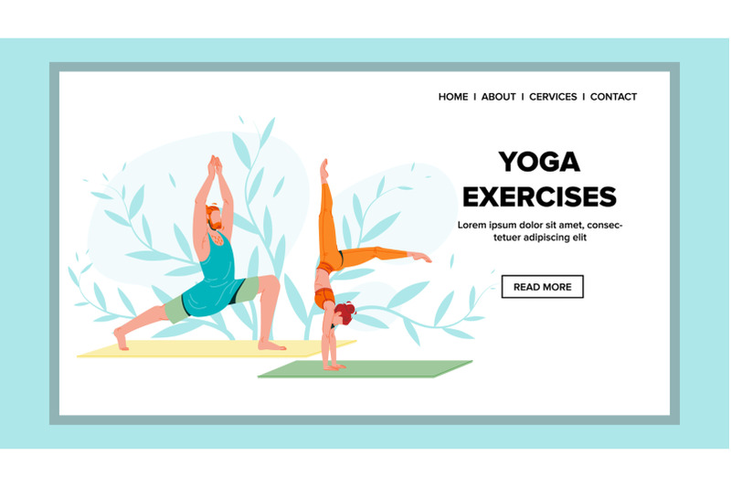 yoga-exercises-practicing-man-and-woman-vector