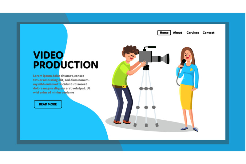 video-production-operator-and-tv-presenter-vector