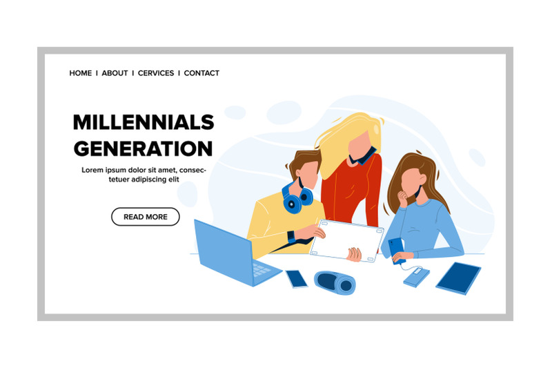 millennial-generation-using-modern-gadgets-vector-illustration