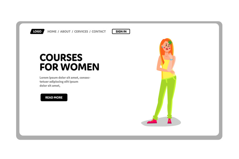 pregnant-courses-for-women-future-mother-vector