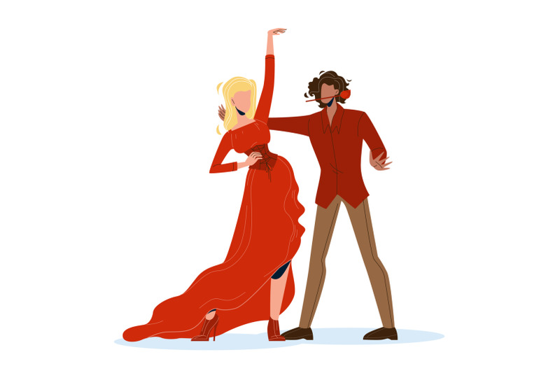 woman-and-man-dancers-dancing-flamenco-vector