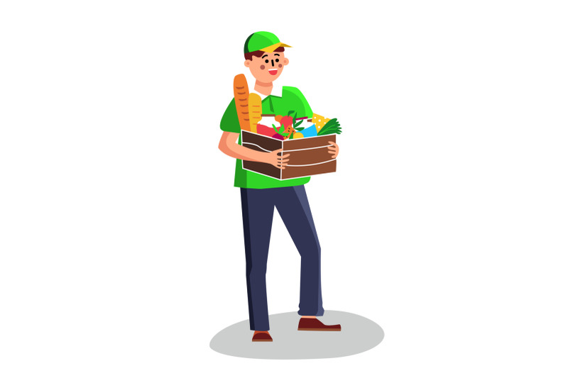 delivery-man-with-products-nutrition-in-box-vector