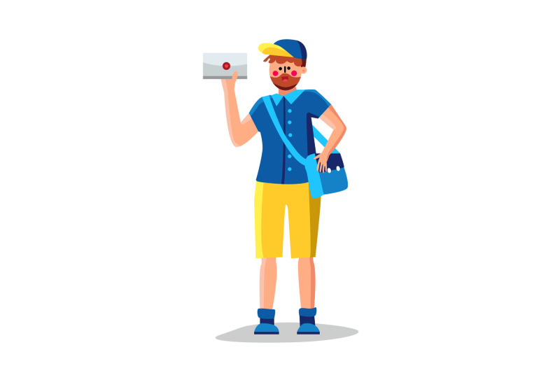 mail-man-with-mailbag-delivering-letter-vector