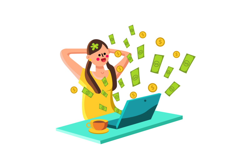 passive-income-online-financial-business-vector-illustration