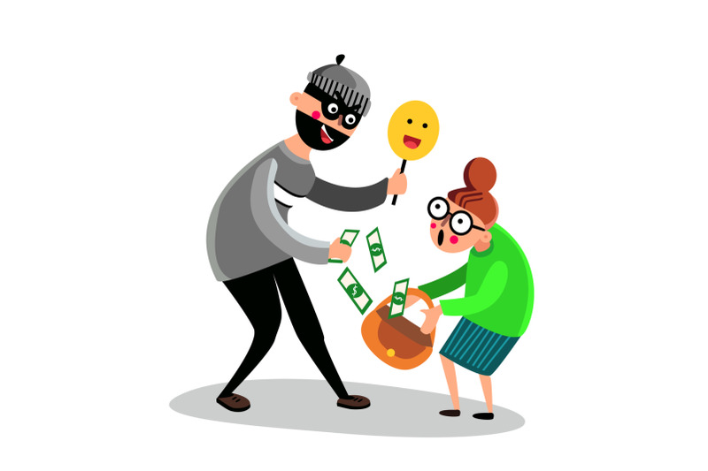 criminal-man-scam-older-woman-character-vector