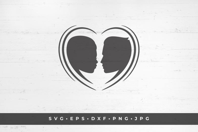 couple-loving-heads-in-heart-shape-silhouette