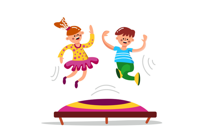 happy-cute-children-jumping-on-trampoline-vector