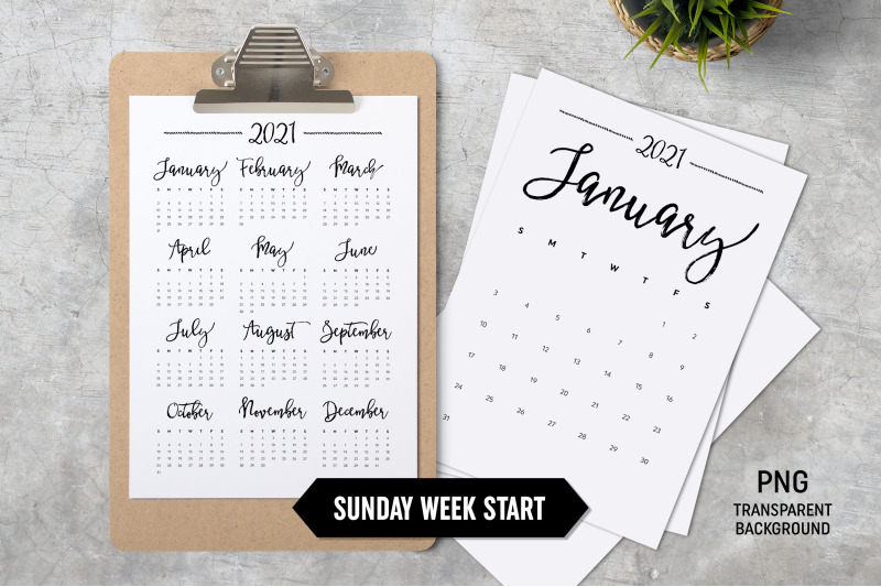 calendar-2021-a4-sunday-start