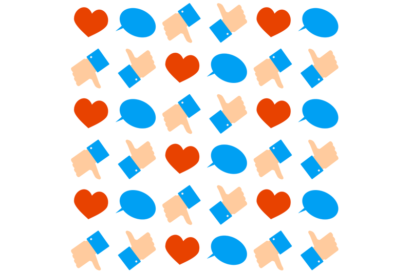 social-networks-seamless-pattern-flat-vintage-colored