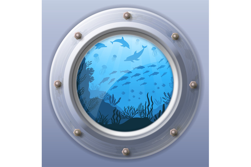 submarine-window-view-porthole-round-from-underwater
