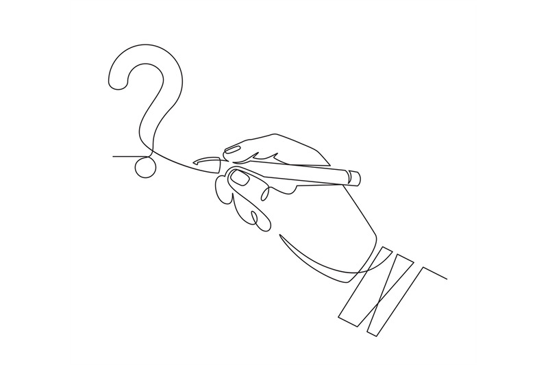 hand-writes-question-mark-sketch-one-line-hand-draw-question-mark-qu