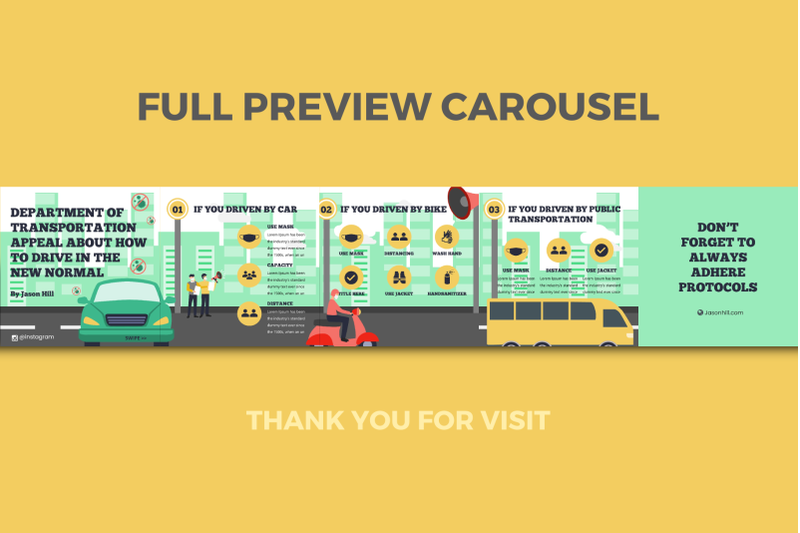 how-to-drive-in-the-new-normal-instagram-carousel-powerpoint-template