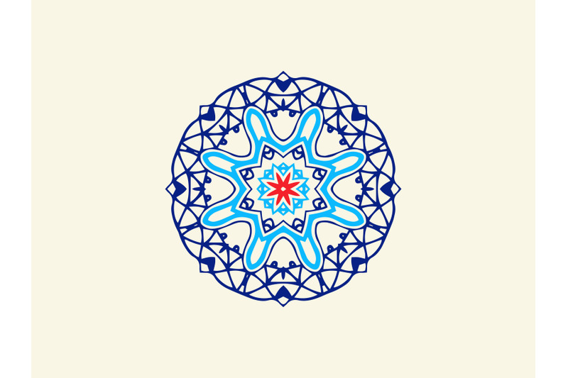 ornament-abstract-navy-blue-red-color