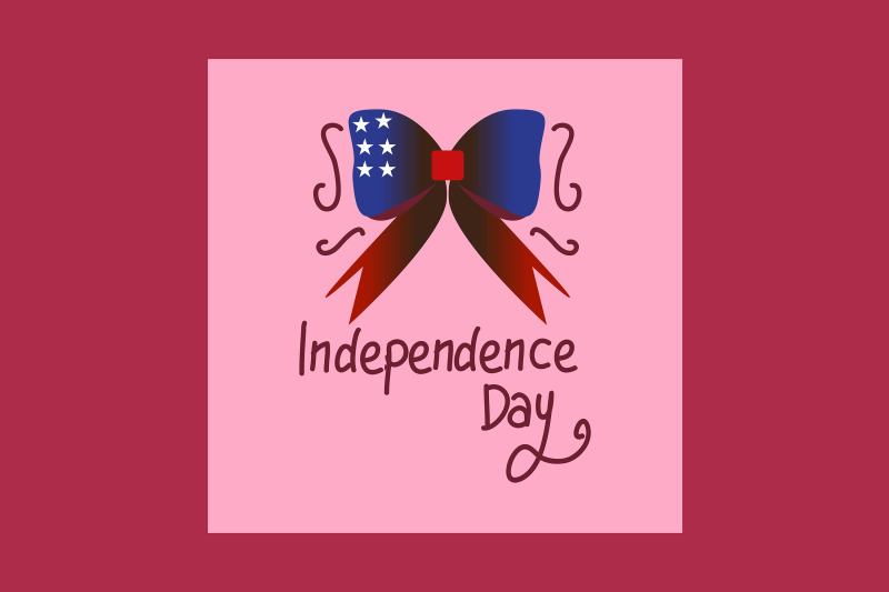 american-independence-day-with-ribbon