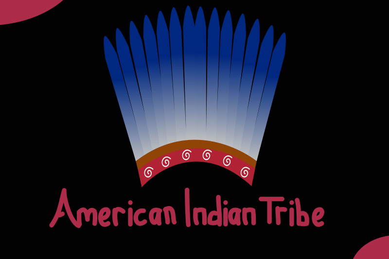 american-tribe-fashion-flat-illustration