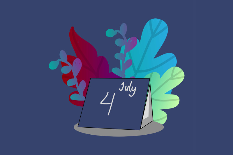 flat-illustration-with-calendar-of-american-independence-day